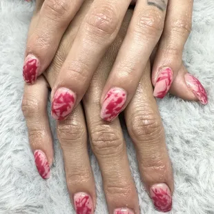 Blood on nails