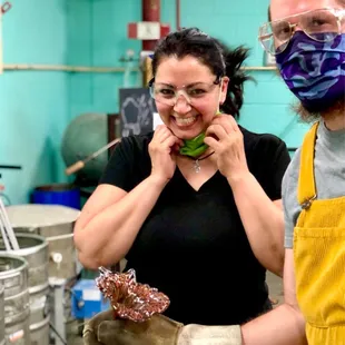 Voila! Your own glass piece of art!