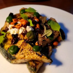 Grilled summer squash