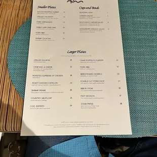 Menu.