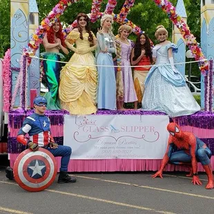 Glass Slipper Dream Parties featured that the Vacaville's Fiesta Day Parade! Call now to book your next party!
