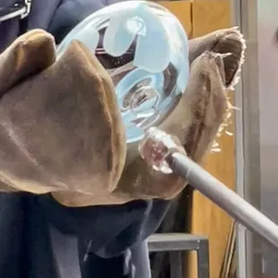 The nearly finished bowl.  Looks so different than how it started.