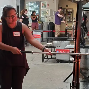 Melting the colors into the glass