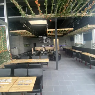 the interior of the restaurant