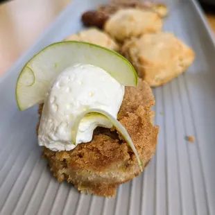 Pastry Platter. $17. Trio of house pastries. Apple cake, homemade biscuits and jam, kringle with almond and brown sugar.