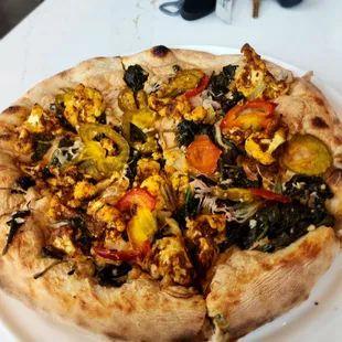 Curried Cauliflower Pizza