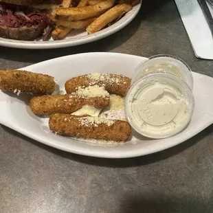 Mozzarella Sticks (comes with 5, already ate a few)