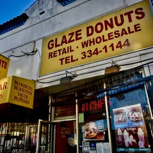 The exterior of the shop on Mission and Excelsior.