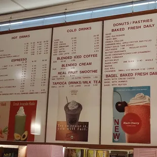 Drink &amp; Donut Menu  (May 2021)