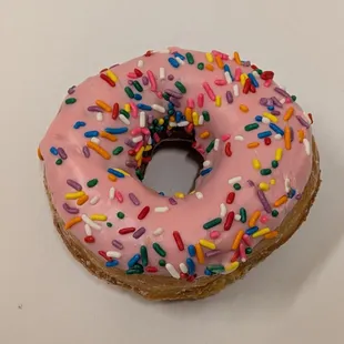Pink Frosting and Sprinkles Doughnut  @endoedibles on Instagram 01/30/25