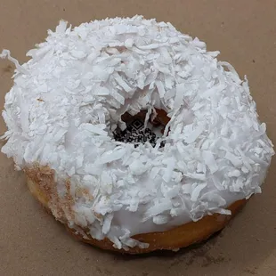 06/26/24 @endoedibles on Instagram  Vanilla Glaze with Coconut Doughnut