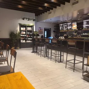 Center seating for shop