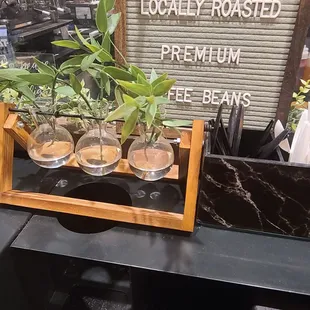 Waiting area for orders