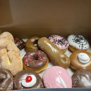 Dozen assorted donuts