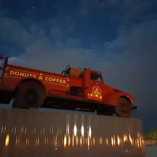 Glazed Grinders Garage fire truck (twilight)