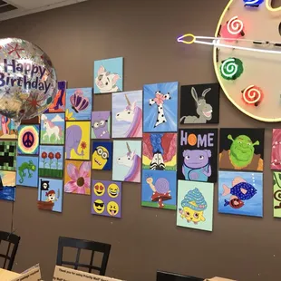 Options for your painting party.