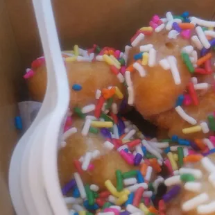 Sprinkle donuts...hot and delicious!!!