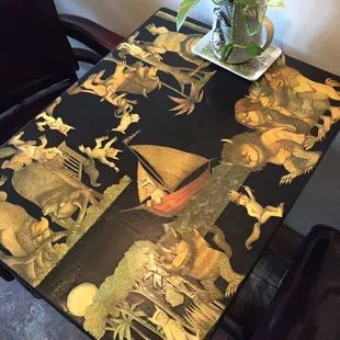 One of their tables has Where the Wild Things Are decor! :D