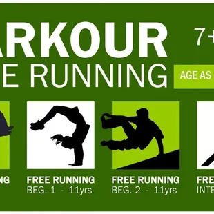 Interested in learning how to flip off a wall? Our Free Running Program is for you! You can find more information on our website.