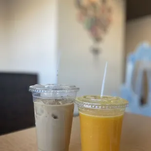 Fresh Squeezed Orange Juice Vietnamese Iced Coffee