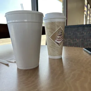 Carmel Latte and Vietnamese Iced Coffee