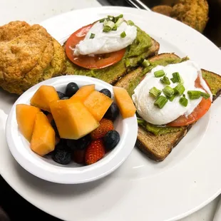 California Hipster side of fruit and sage biscuit