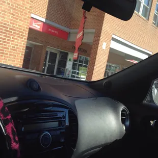 the interior of a car