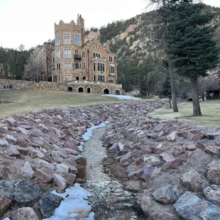 Glen Eyrie Castle Creekside View