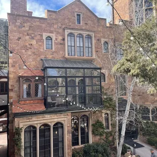 Outside the restaurant/tea area