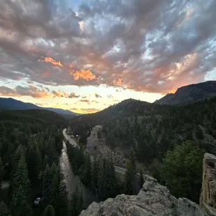 Colorado sunset from lookout point