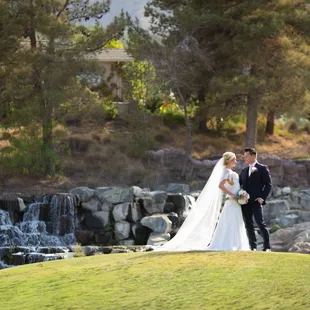 This is one of three waterfalls located on the property! This one majestically sits above the waterfall, giving you a dramatic photo angle!!