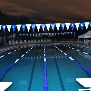 The calm morning before the meet begins