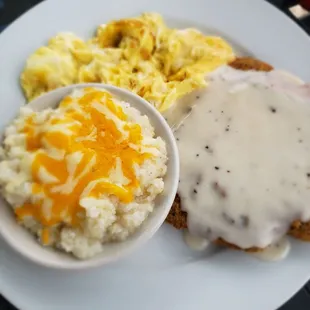 Country fried steak breakfast