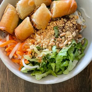 B2 with Pork and Egg rolls