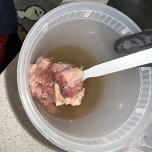 Ox Tail Pho delivered very under and hardly any meat