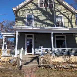 the front of the house