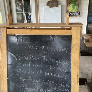 a chalkboard