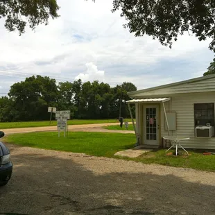 outside