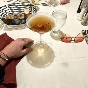 Manhattan and breadbasket at the Glendora Continental