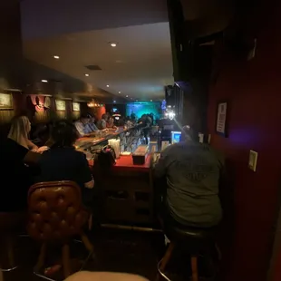 people sitting at a bar