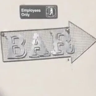 a sign for a bar