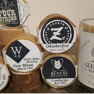Beer soaps made with local craft beers!