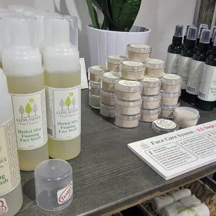 Our skincare line gets rave reviews from all ages ans skin types!