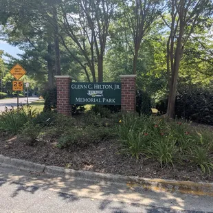 Entrance to Glenn C Hilton Jr. Memorial Park