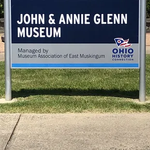 Museum sign