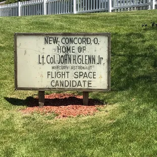 Old road sign - on entry to New Concord