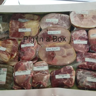 Pig in a box!
