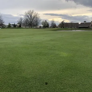 Approach off blue tee&apos;s on 9