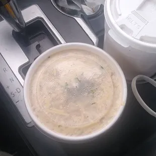 Noodles they claim is broccoli and rice.