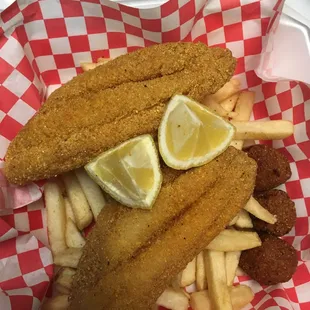 Catfish and fries